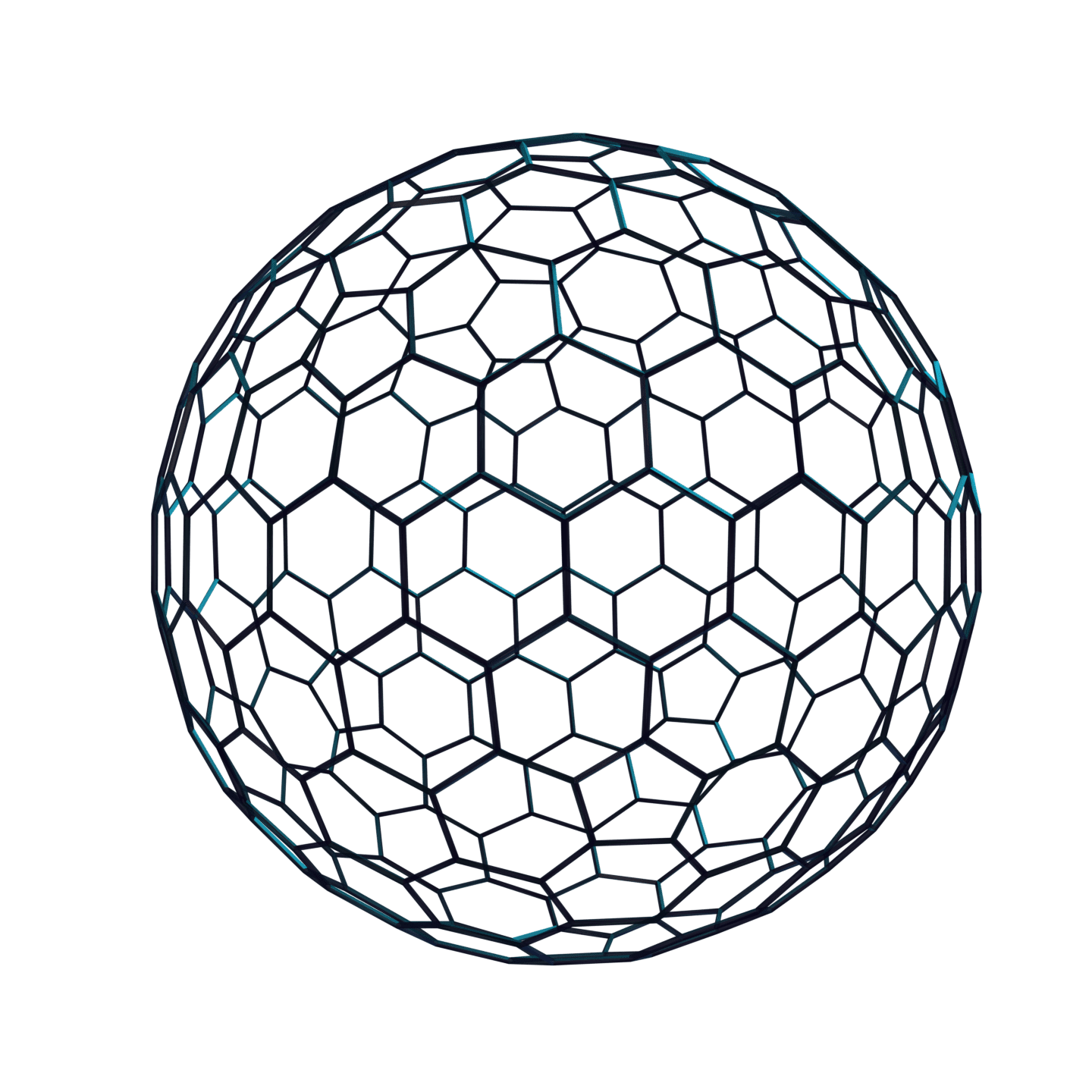 Wire sphere 3d icon