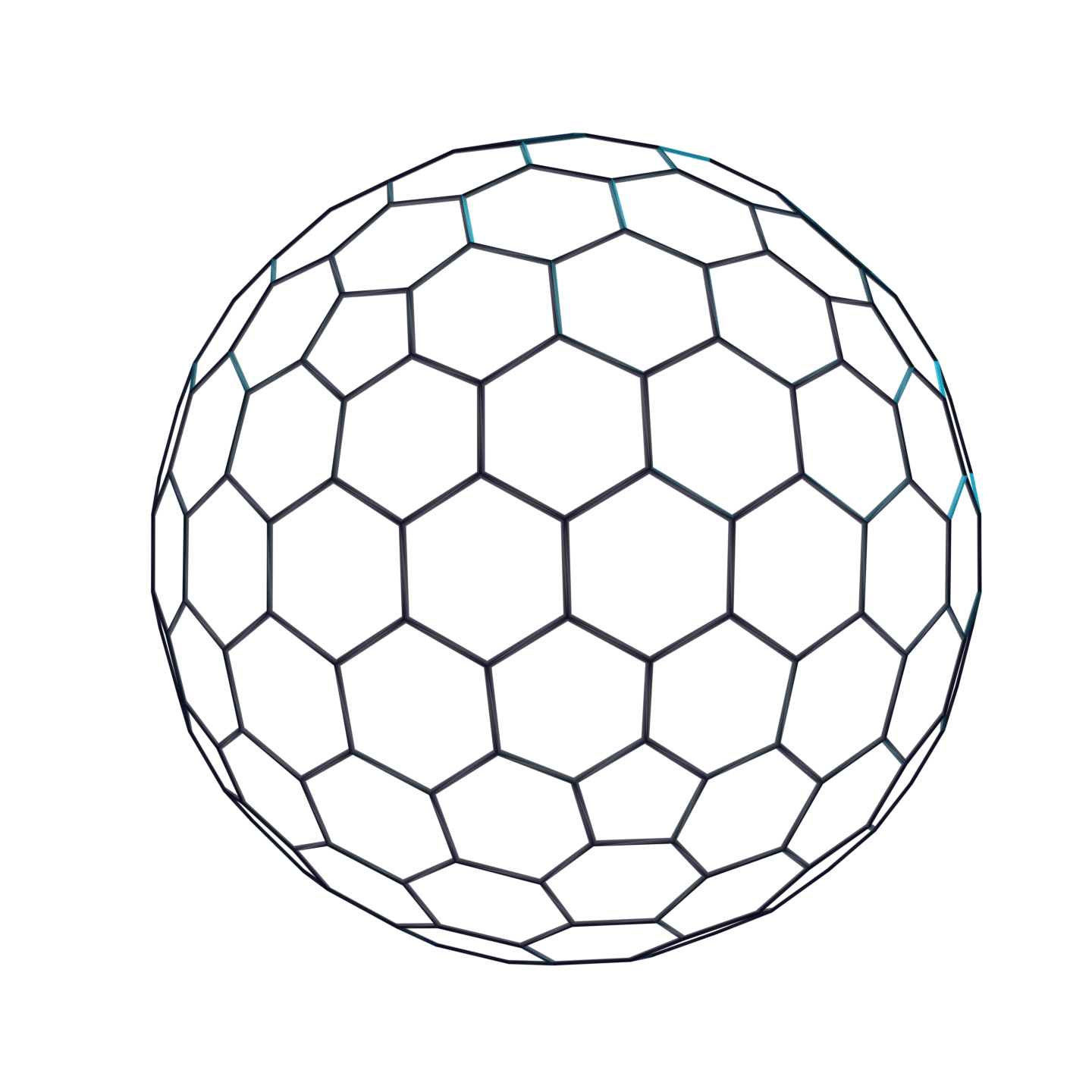 Wire half sphere icon